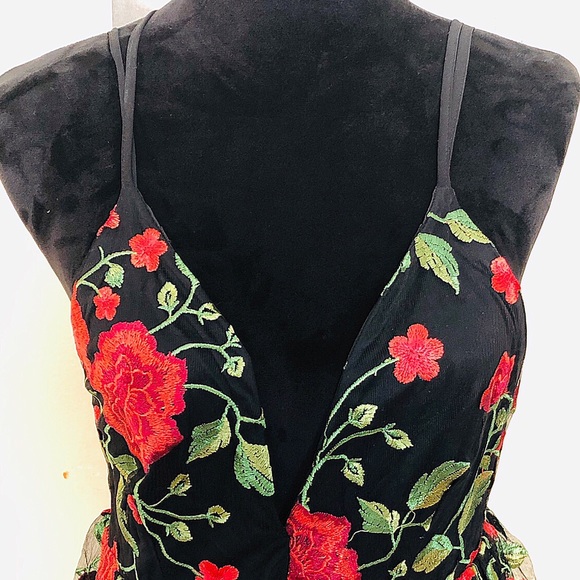 ✨Beautiful✨ New!! Floral Embroidered Dress - Picture 2 of 4